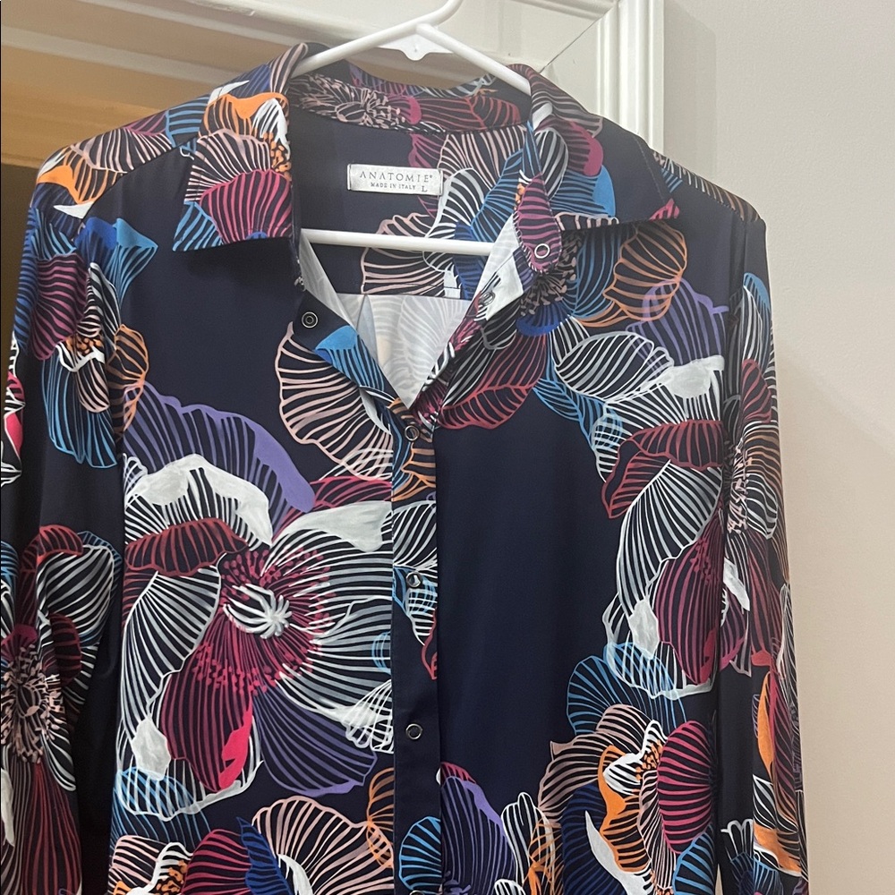 Anatomie Women's Multicolor Floral Button Down Shirt